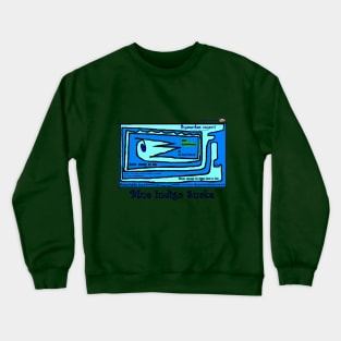 Blue Indigo Snake Crewneck Sweatshirt